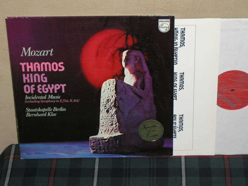 Klee/SB            Mozart - Thamos King Of Egypt. Philips Import Pressing 6500