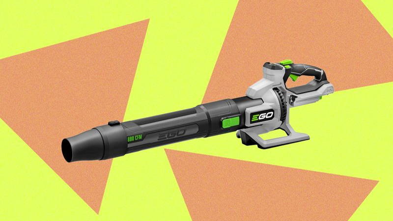 Black and grey handheld leaf blower