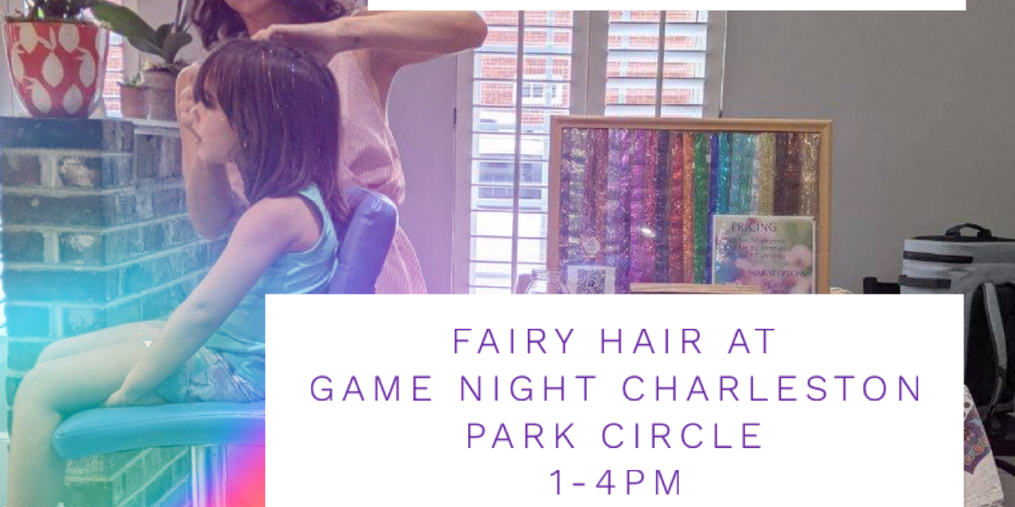Fairy Hair in Park Circle at Game Night Charelston promotional image