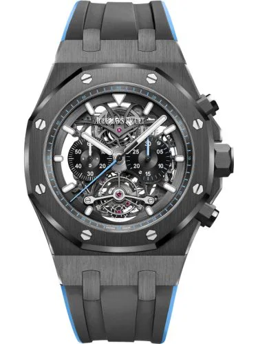 Royal Oak Tourbillon Chronograph Openworked Ceramic / Blue