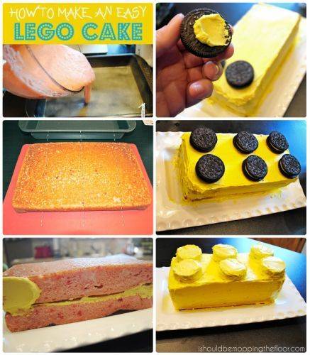 Oreo Cookies with LEGO cake