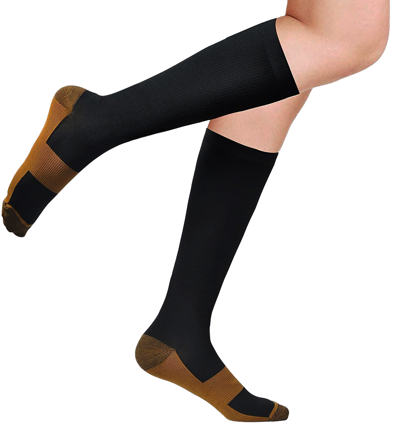 Antifungal copper compression socks with moisture-wicking antimicrobia ...