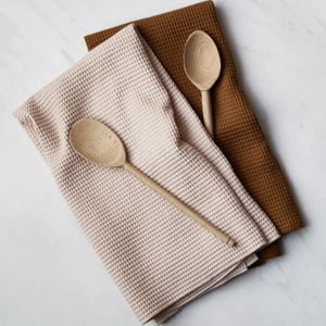 Essential Waffle Kitchen Towels (Set of 2) by Hawkins New York | Blush + Terra Cotta