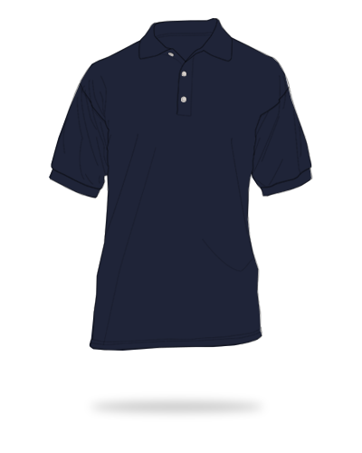 Navy blue adult fit honeycombed cotton polo shirts sj clothing manila philippines