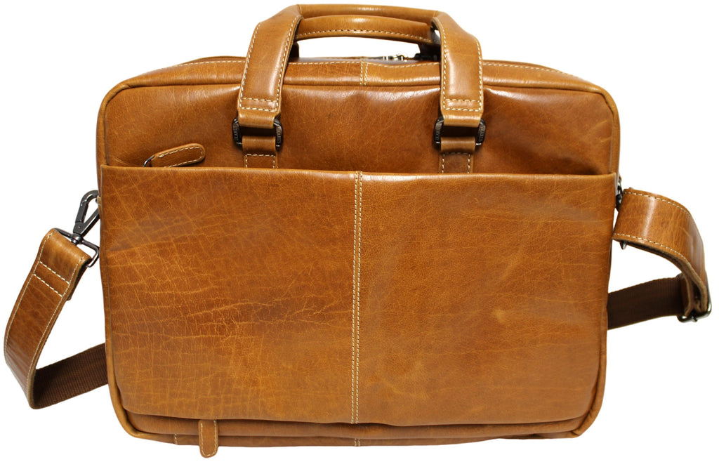 Quality Full Grain Leather Travel Bag / Briefcase - Image 4