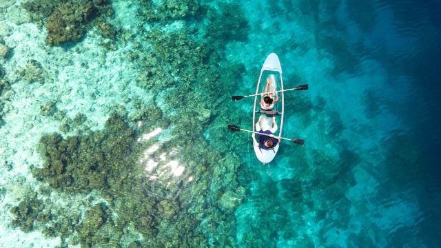 Kayaking in the Maldives
