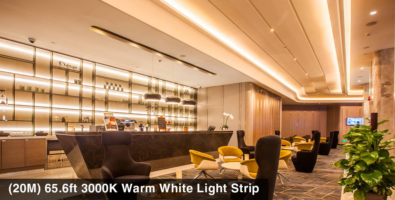 warm white light strips for hotel