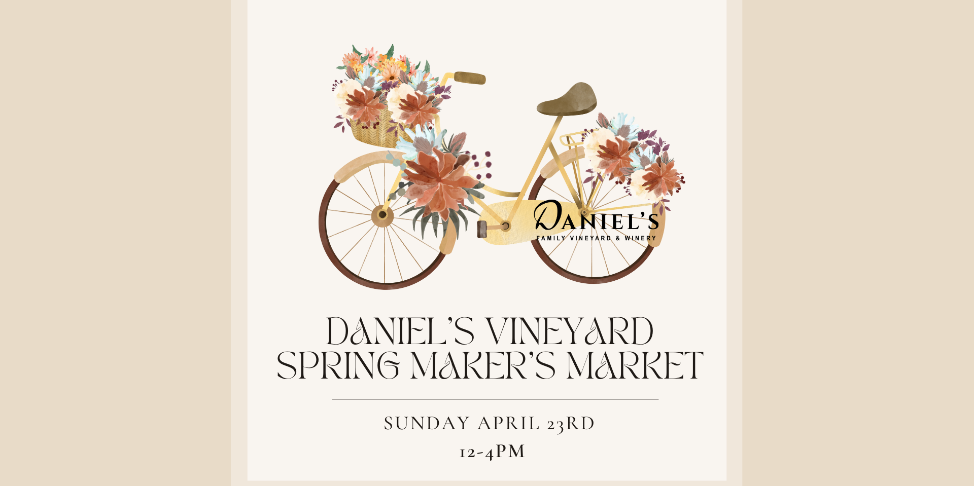 Spring Maker's Market at Daniel's Vineyard promotional image