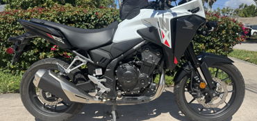 2025 HONDA NX500 motorcycle for rent near Tampa, FL