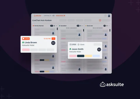 أطلقت Asksuite نظام كانبان التلقائي، محولةً محادثات الفنادق إلى مسار مبيعات حجز فوري.