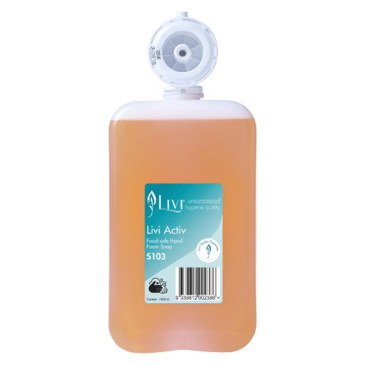 Livi Delux Hand Foam Soap 6 X 1L Carton S101