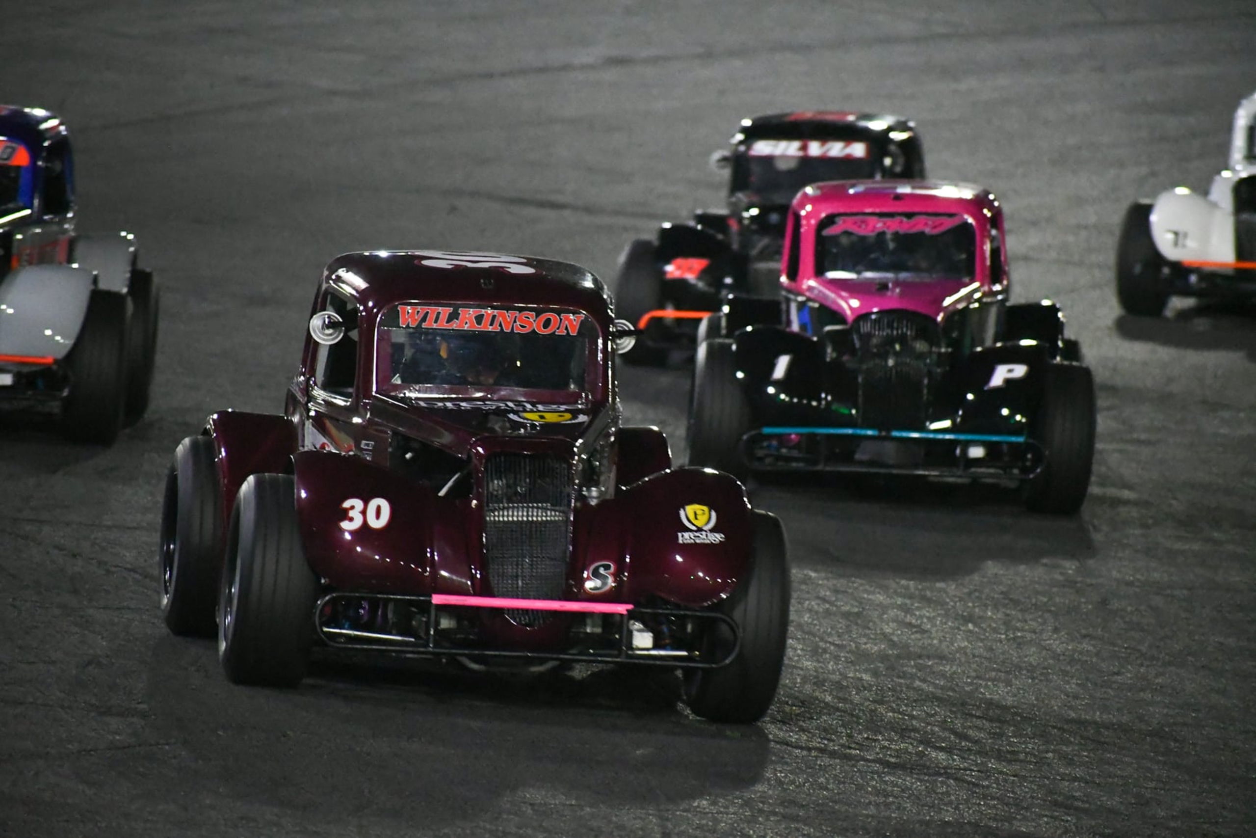 The Prestige-sponsored No. 30 Legends car at Seekonk Speedway — photo 1 of 5