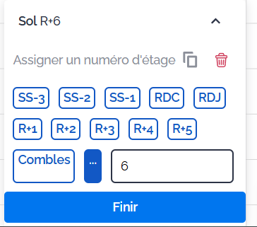 renommer étage