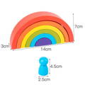 Dimensions of the Montessori Rainbow wooden toy. 