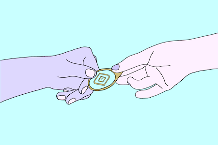 Image of a women sharing a condom with another woman. Condoms are the best defense against STIs for sexually active people