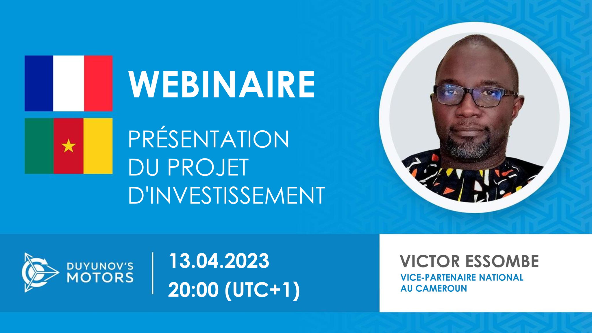 Cameroun. Présentation du projet d'investissement des "Moteurs Duyunov"