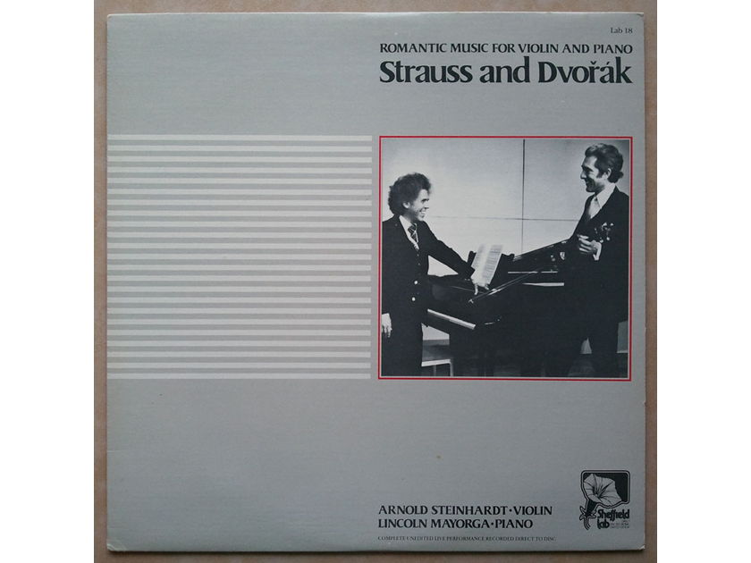 SHEFFIELD LAB | STRAUSS & DVORAK - - Romantic Music for Violin & Piano performed by  Arnold Steinhardt & Lincoln Mayorga