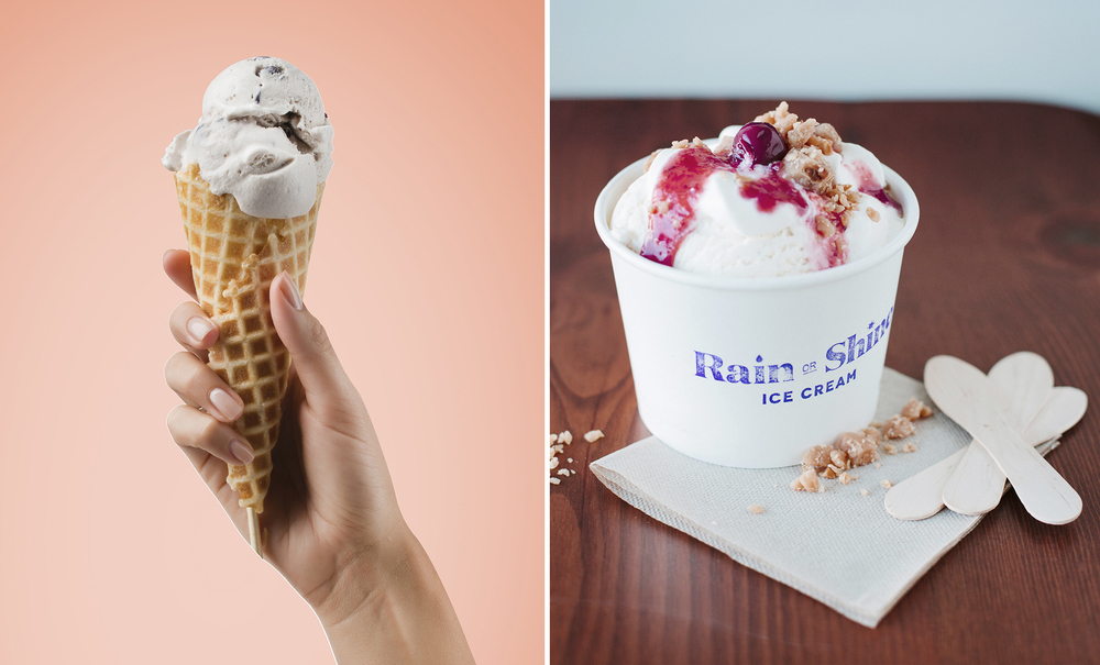 Rain or Shine Ice Cream | Dieline - Design, Branding & Packaging ...