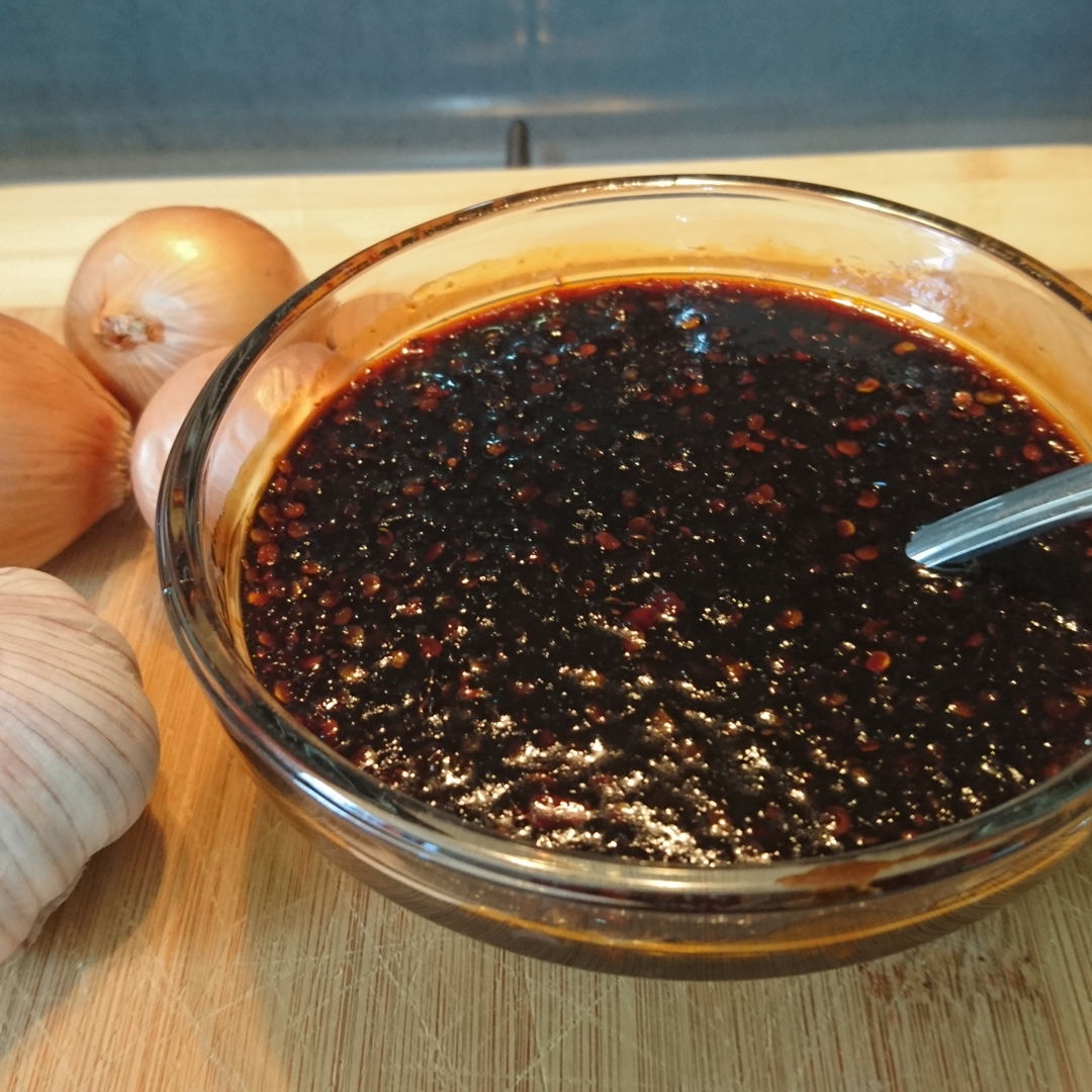Date: 14 Jan 2020 (Tue)
7th Condiment: Sambal Kicap (Spicy Sweet Soy Sauce) [182] [137.7%] [Score: 10.0]
This condiment came as a delightful surprise to me and the Guardian of the Kitchen. Scoring a 10.0, it is a definite to have condiment in the kitchen. Now I know what it means by “the taste is initially sweet followed by a lingering spiciness”! 
Thank you Nyonya Cooking for a such delightful condiment!