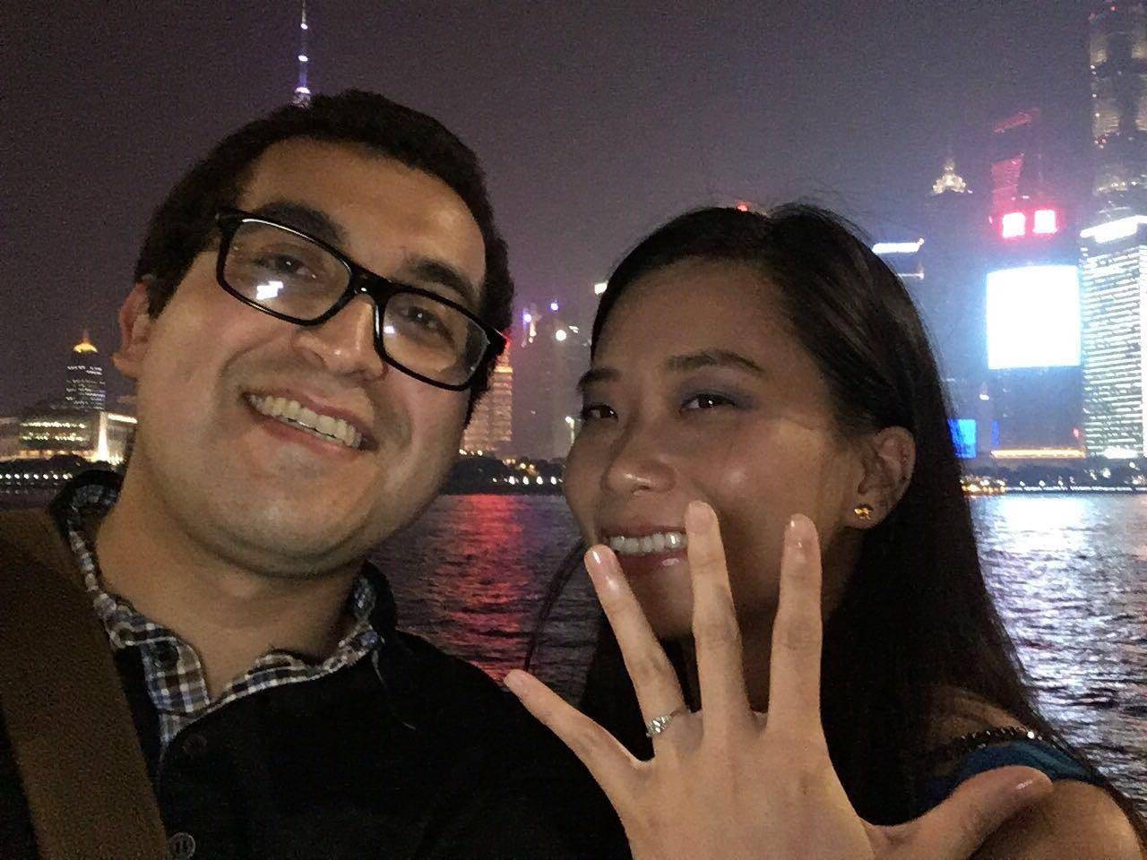 Gabriel`s fiancée's engagement ring