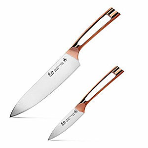 Cangshan N1 Series 61871 German Steel Forged 2-Piece Starter Knife Set, Copper Plated Handle
