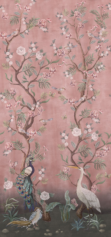 Pink Beautiful Chinoiserie Wallpaper hero image