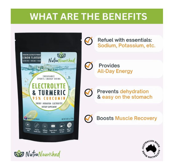 Electrolyte Powder & 95% Pure Organic Curcumin from Turmeric - Image 3