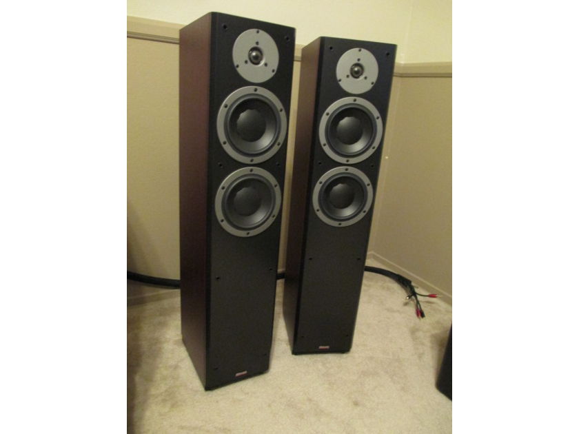 Dynaudio DM 3/7 Tower Speakers Rosenut Beautiful looking & Sounding