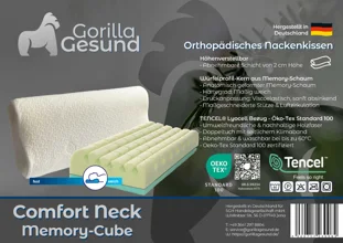 Nackenkissen Comfort Neck Memory-Cube, Höhenverstellbar - Mäßig weich