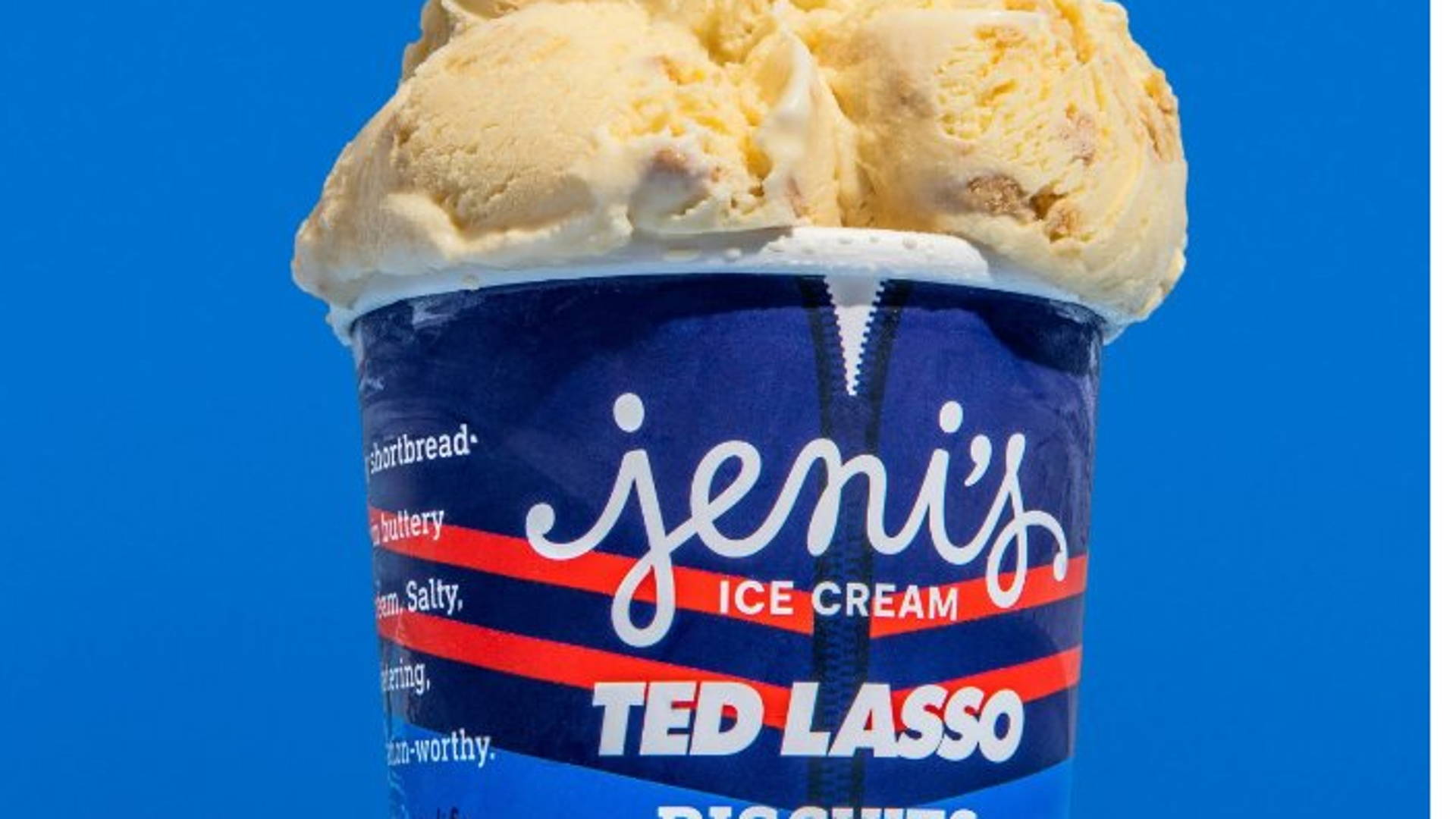 Featured image for Jeni's Announces Collabs With 'Ted Lasso' For 'Biscuits With The Boss'