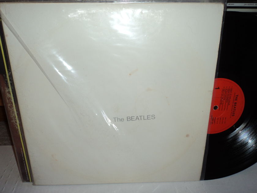 The Beatles White Album 2 LPs - 4 pictures& poster SWBO 101 (orange Label)