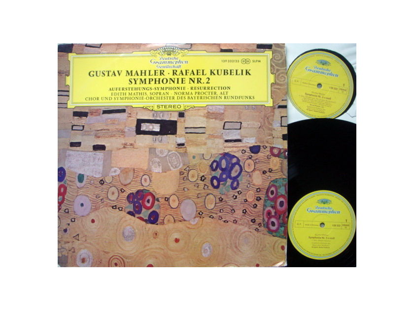 DGG / RAFAEL KUBELIK, - Mahler Symphony No.2 Resurrection, MINT, 2 LP Set!