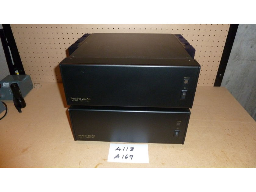 Boulder Amplifiers 250AE  Pair - Recapped and Checked by the Factory