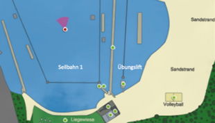 wasserskipark zossen lageplan