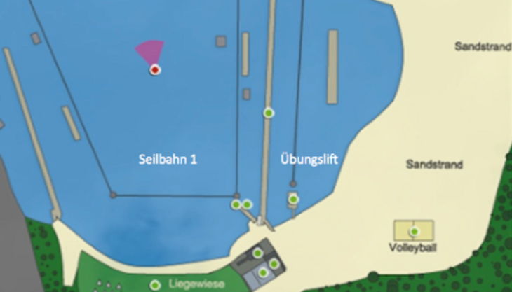 wasserskipark zossen lageplan