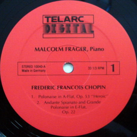 ★Audiophile★ Telarc / MALCOLM FRAGER, - Chopin Piano Mu...