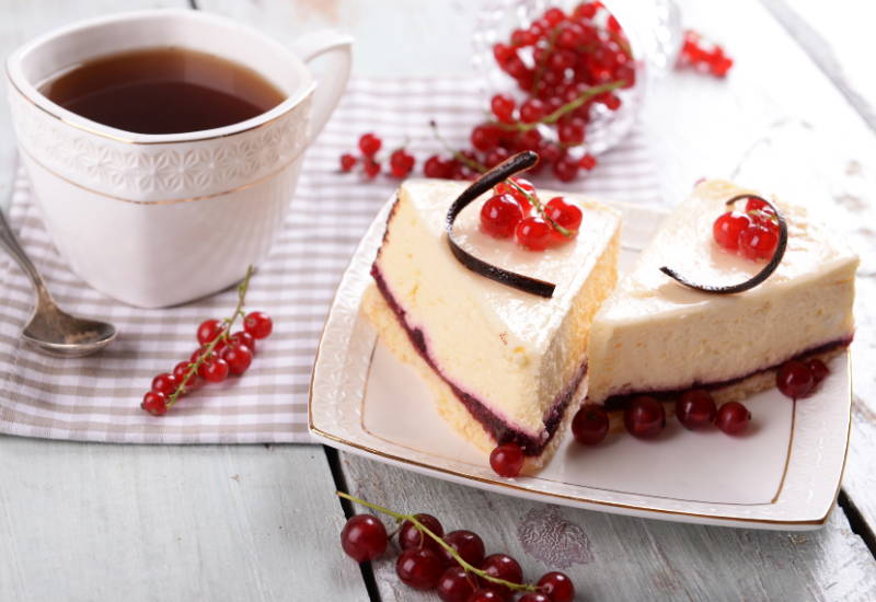 紅茶 チーズケーキ