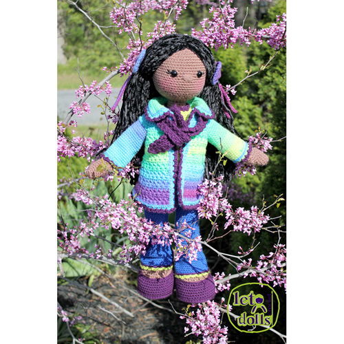 Lily Large Crochet Doll Pattern, 21"/53cm Tall, Amigurumi