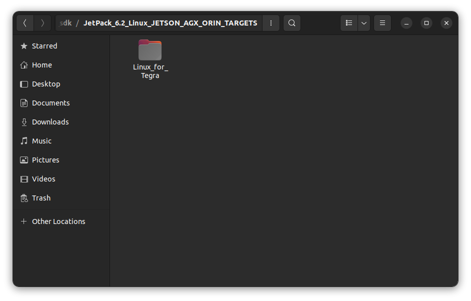 Target HW image folder