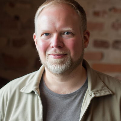 Photo generated by Secta Labs in style of Casual Brick Wall Portraits