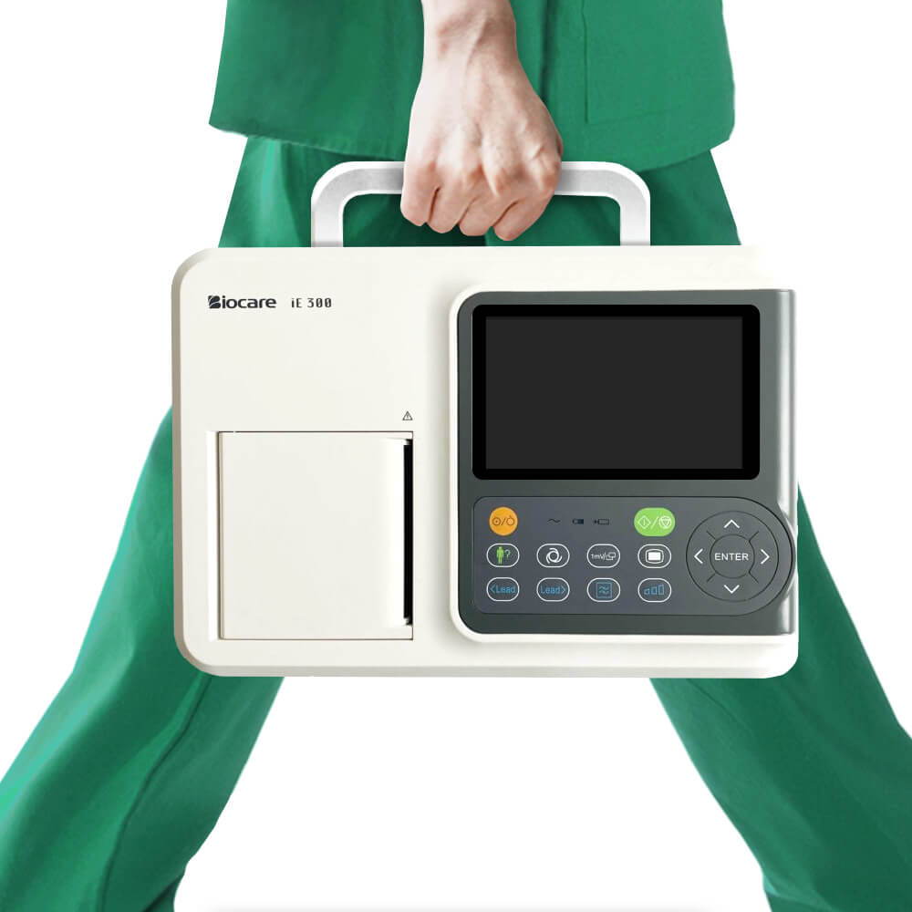 This small ECG machine is light to carry around on a daily basis, perfect partner for bedside ecg tests.