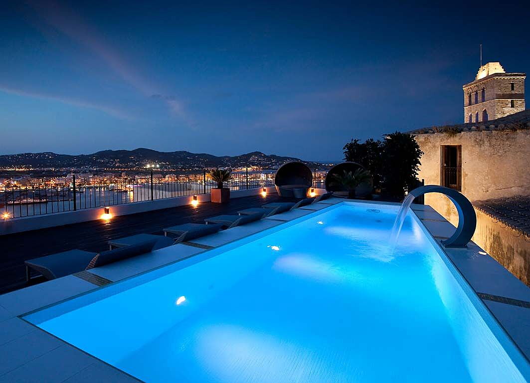  Ibiza
- Property at night overlooking Ibiza Town