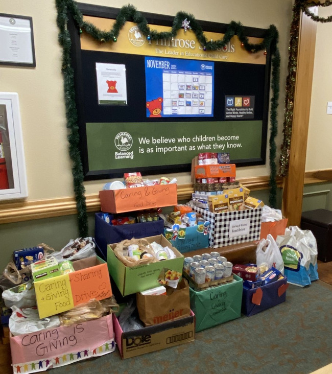 Caring and Giving Food Drive