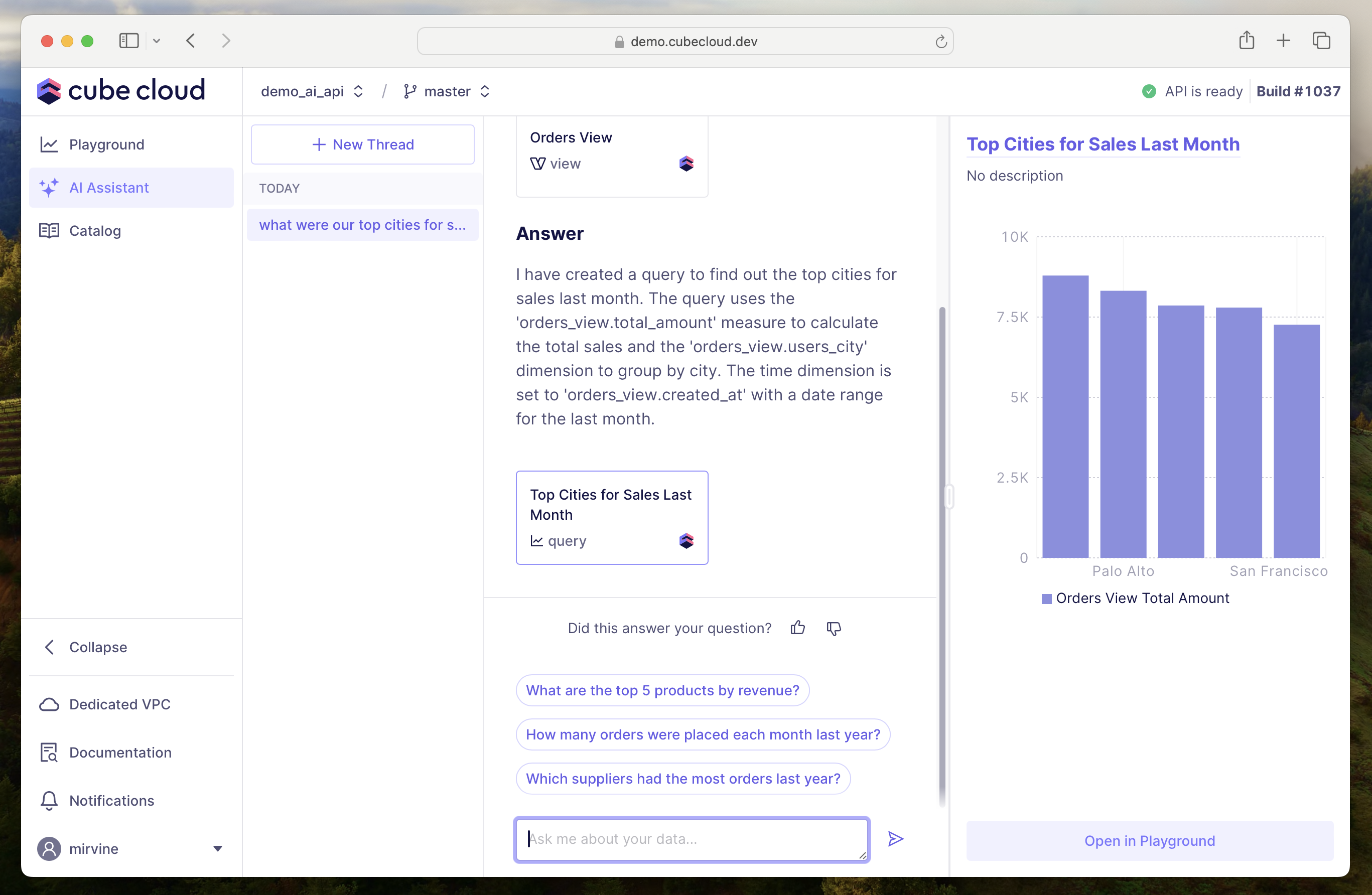 AI Assistant | Cube Docs