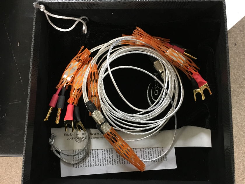 Crystal Cable CrystalSpeak Micro with Splitters (Pair) 2.5mt. Price Reduced!