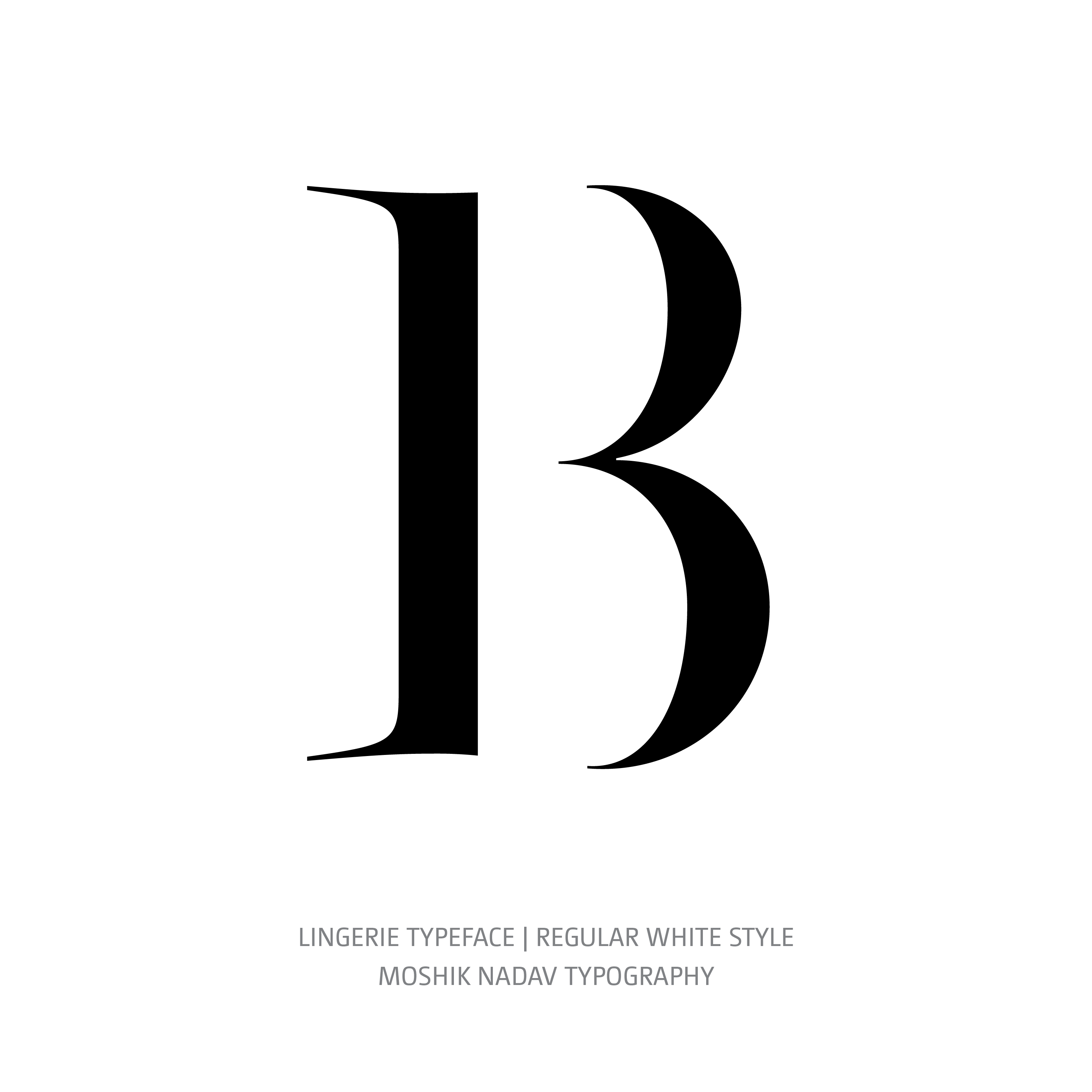 Lingerie Typeface Regular White B