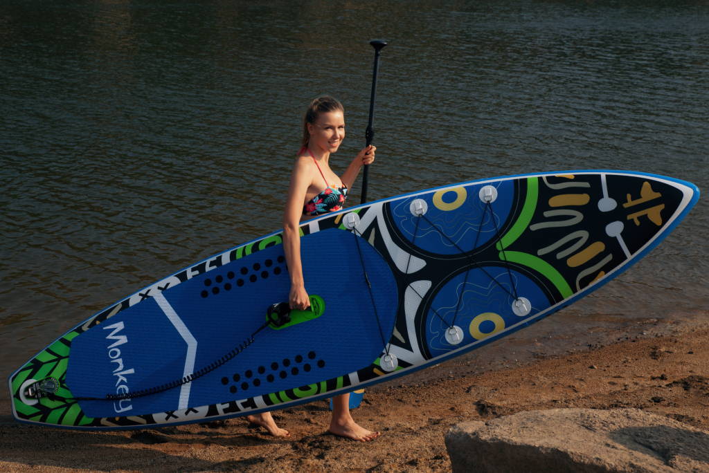 Inflatable paddleboarding in Canada