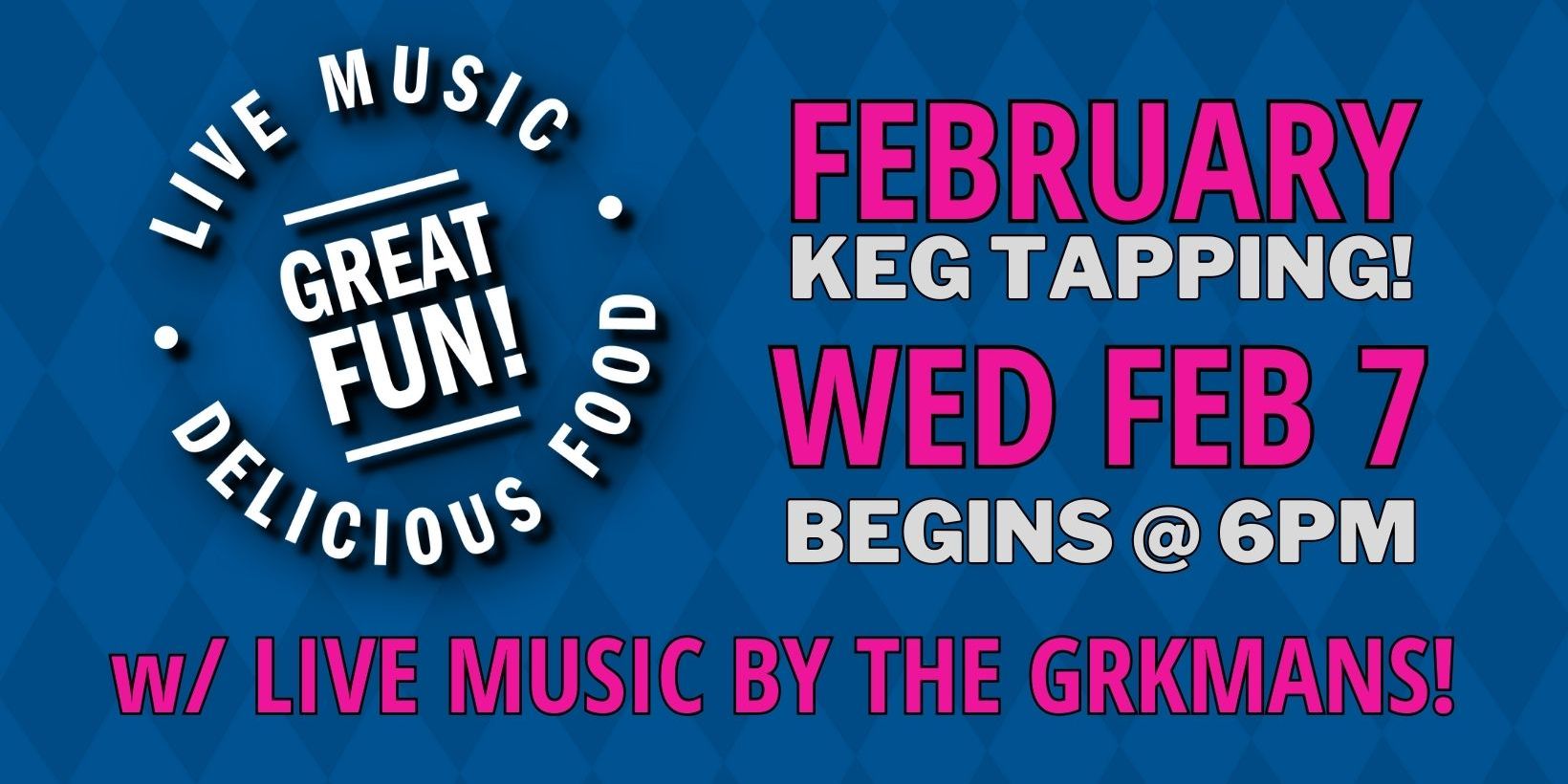 February's Keg Tapping! promotional image
