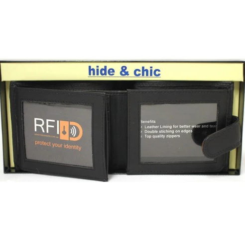 RFID Security Lined Leather Wallet Style 11025 - Image 6