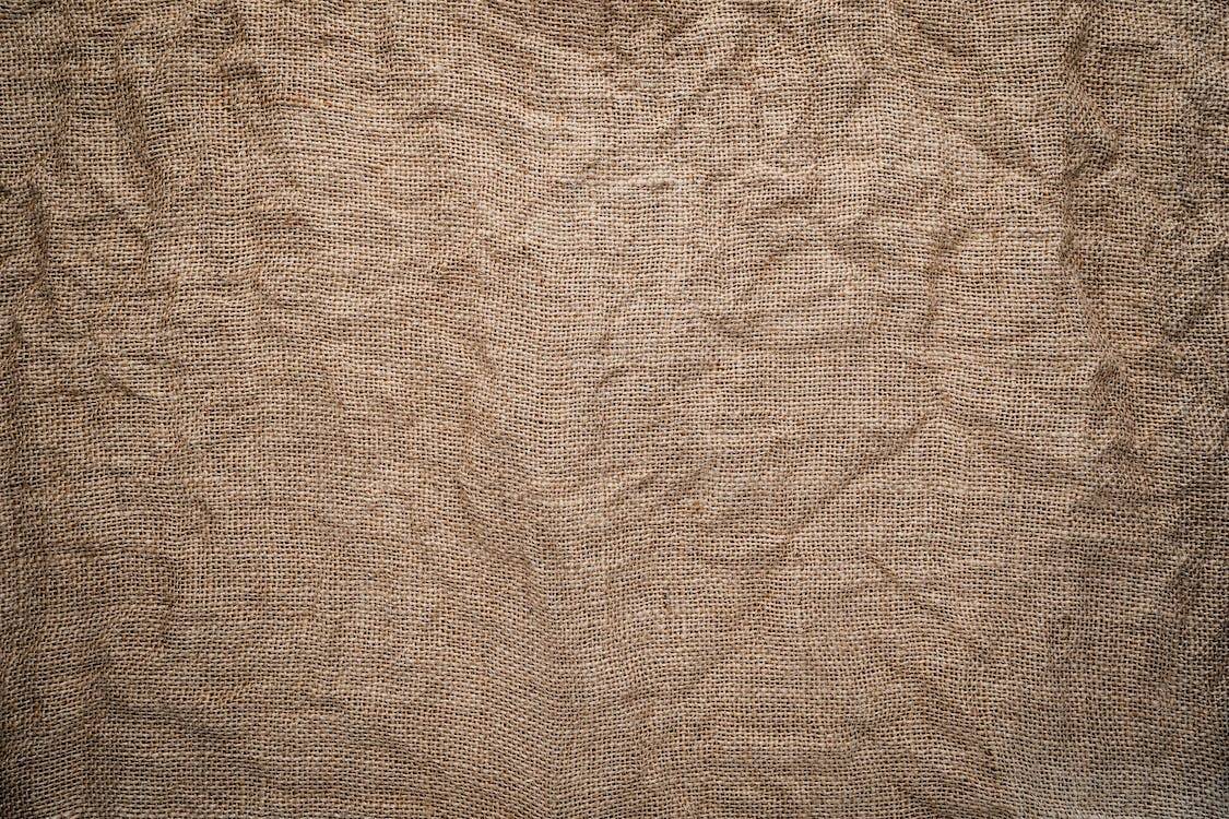 Brown linen fabric